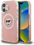 Karl Lagerfeld IML Choupette Head Logo telefoni &uuml;mbris MagSafe toega iPhone 16 roosa (kass)