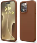 Riff Slim & Soft silikoonist tagakaas pehme siseseinaga Apple iPhone 15 Plus Brown