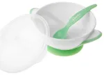 Iminap&otilde;hjaga kauss lusikaga AKUKU A0504 white/green