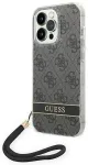 Guess GUOHCP14LH4STK iPhone 14 Pro 6,1" czarny|black hardcase 4G Print Strap
