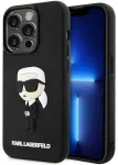 Karl Lagerfeld KLHCP14L3DRKINK iPhone 14 Pro 6.1" black|black hardcase Rubber Ikonik 3D