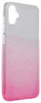 Shining phone case for Samsung Galaxy A05 transparent pink