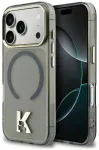 Karl Lagerfeld IML K Head Logo telefoni &uuml;mbris MagSafe toega iPhone 17 Pro Max must