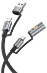 Hoco U138 data transfer and charging cable | USB-A to USB-C | QC 3.0 | 60W | 1.2m | black