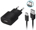 Forever TC-01 reisilaadija | 10W | USB-A | komplektis USB-C kaabel | must
