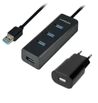 Axagon HUE-S2BP USB-jaotur | 4x USB 3.0
