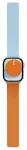 Moft Snap Duo nutikella rihm Apple Watch 1-5/6/7/8/9/10/11/SE/SE 2/SE 3 (38/40/41/42 mm) jaoks | tehisnahk | oranž