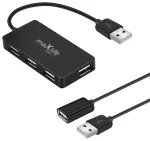 Maxlife USB-jaotur | USB-A kuni 4x USB 2.0 | must