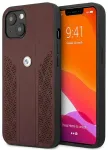 BMW BMHCP13MRSPPR &uuml;mbris iPhone 13 6,1" punane hardcase Leather Curve Perforate