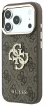 Guess 4G Strass Metal Logo telefoni &uuml;mbris iPhone 18 Pro pruun