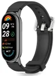 Tech-Protect Iconband Classic nutikella rihm Xiaomi Smart Band 8/9/10 jaoks | silikoonist | must