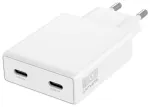 4smarts PDPlug Slim Dual reisilaadija | 65W | PD, GaN | USB-C | valge