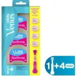 Naiste raseerija Gillette Venus Comfortglide Spa Breeze + 4 varutera.