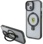 Ferrari FEHMP15SUSCAK iPhone 15 | 14 | 13 6.1" czarny|black hardcase Ring Stand 2023 Collection MagSafe