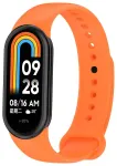 Toptel nutikella rihm Xiaomi Mi Band 8 jaoks | silikoonist | oranž