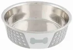 Loomakauss, metall - Trixie Stainless steel bowl with silicone, 1.4 l/&oslash; 21 cm