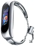 Fusion Accessories Metal Bracelet nutikella rihm Xiaomi Mi Band 3/4/5/6 jaoks | roostevaba teras | h&otilde;bedane