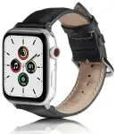 Beline nutikella rihm Apple Watch (38/40/41 mm) jaoks | nahkne | must