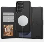 Tech-Protect Wallet raamatut&uuml;&uuml;pi telefoni &uuml;mbris MagSafe toega Samsung Galaxy S26 Ultra (S948) must