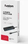 Fusion USB-C kuni 4 x USB 3.0 jaotur 5 Gb|s must (EU Blister)