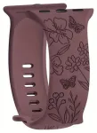 Riff silikoonist rihm "Butterfly" Apple iWatch 42 /44 /45 /49 mm Bordo