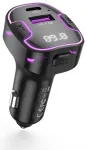 XO transmiter FM BCC12 Bluetooth MP3 car charger 3,1A black