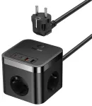 Baseus PowerCombo reisilaadija | 30W | USB-A, USB-C | must