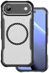 Defender Carbon Mag telefoni &uuml;mbris MagSafe toega iPhone 17 Air must