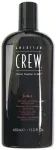 American Crew Classic 3-in-1 3-in-1 &scaron;ampoon, palsam ja du&scaron;igeel (l&auml;bipaistvas pudelis)