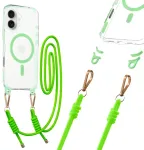 Tel Protect Strap Clear telefoni &uuml;mbris iPhone 17 roheline