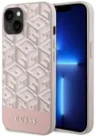 Guess GUHMP14MHGCFSEP iPhone 14 Plus 6.7" pink|pink hard case GCube Stripes MagSafe