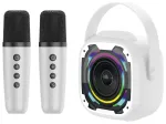 Blavec Kaasaskantav Bluetooth k&otilde;lar WS-08 Karaoke Idol - 8W kahe mikrofoniga (WS08-2MW) valge