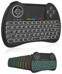 Fusion compact wireless keyboard with touchpad and colorful backlit for Android | iOS | TV | PC