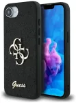 Case Guess Fixed Glitter Big 4G for iPhone 16e black