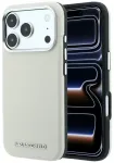 Karl Lagerfeld Grained Elongated Logo telefoni &uuml;mbris MagSafe toega iPhone 17 Pro | iPhone 18 Pro beež