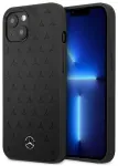 Mercedes MEHCP13SPSQBK k&otilde;va tagakaas Leather Stars Pattern iPhone 13 mini 5,4" jaoks, must