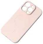 Silicone telefoni &uuml;mbris MagSafe toega Samsung Galaxy S25 Edge (S937) roosa