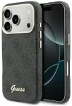 Guess 4G Script telefoni &uuml;mbris MagSafe toega iPhone 17 Pro must