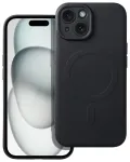 Silicone Mag Cover telefoni &uuml;mbris MagSafe toega iPhone 15 must