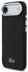 Lacoste Iconic Petit Pique Metal Logo telefoni &uuml;mbris MagSafe toega iPhone 17 Air must