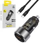 Blavec BS-05B-C Nitro autolaadija | 83W | PD, QC | USB-A, USB-C | USB-C kuni USB-C kaabliga komplektis | must