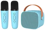 Blavec Kaasaskantav Bluetooth k&otilde;lar WS-07 Karaoke Party - 5W kahe mikrofoniga (WS07-2MBL) sinine