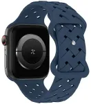 Beline Silicone Woven nutikella rihm Apple Watch (42/44/45/49 mm) jaoks | silikoonist | sinine