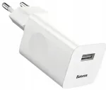 Baseus Charging reisilaadija | Quick Charge 3.0 | USB-A | valge