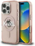 Karl Lagerfeld IML Choupette Sketch Logo telefoni &uuml;mbris MagSafe toega iPhone 16 Pro roosa (kass)