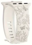 Riff silikoonist rihm "Butterfly" Apple iWatch 42 /44 /45 /49 mm Creme