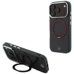 Mercedes Ring Stand Iconic Logo telefoni &uuml;mbris alusega ja MagSafe toega iPhone 18 Pro Max | iPhone 17 Pro Max punane