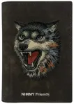 Passport case Nimmy wallet Raptor Wolf brown