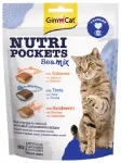 Cat food : GIMBORN Nutri Pockets Sea Mix with Salmon, Trout, Shrimps, 150gr