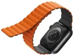 UNIQ Revix nutikella rihm Apple Watch Series 1-9/SE/Ultra (42/44/45/49 mm) jaoks | silikoonist | hall/oranž